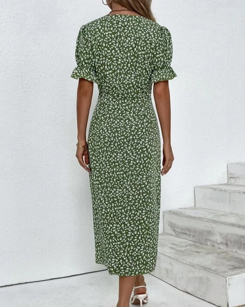 Sophie | Women's Floral Button Midi Dress