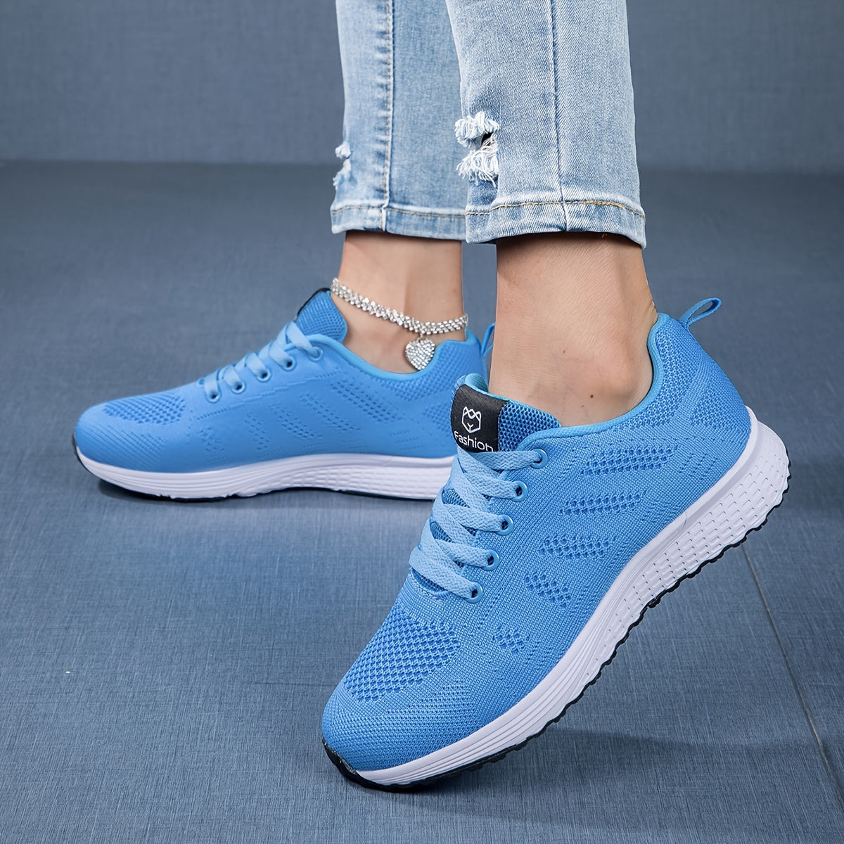 Ava | Women's Lightweight Knit Lace-Up Sneakers