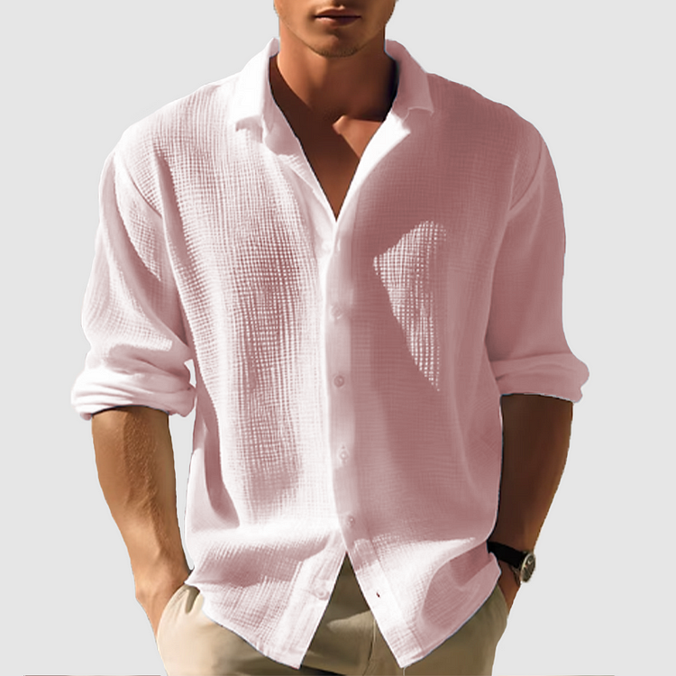 Noah | Men's Relaxed Lapel Collar Button Shirt