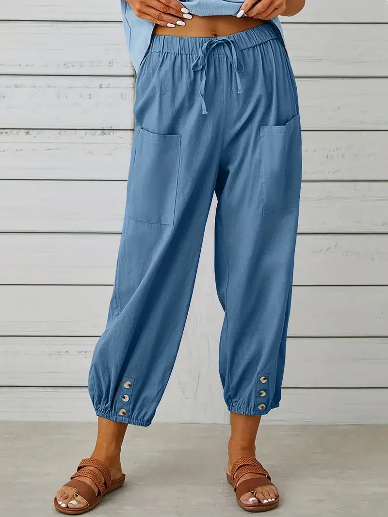 Nora | Women's Loose Fit Drawstring Casual Pants