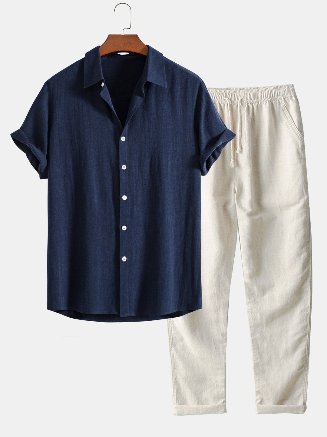 Ethan | Men's Casual Summer Shirt And Trouser Set