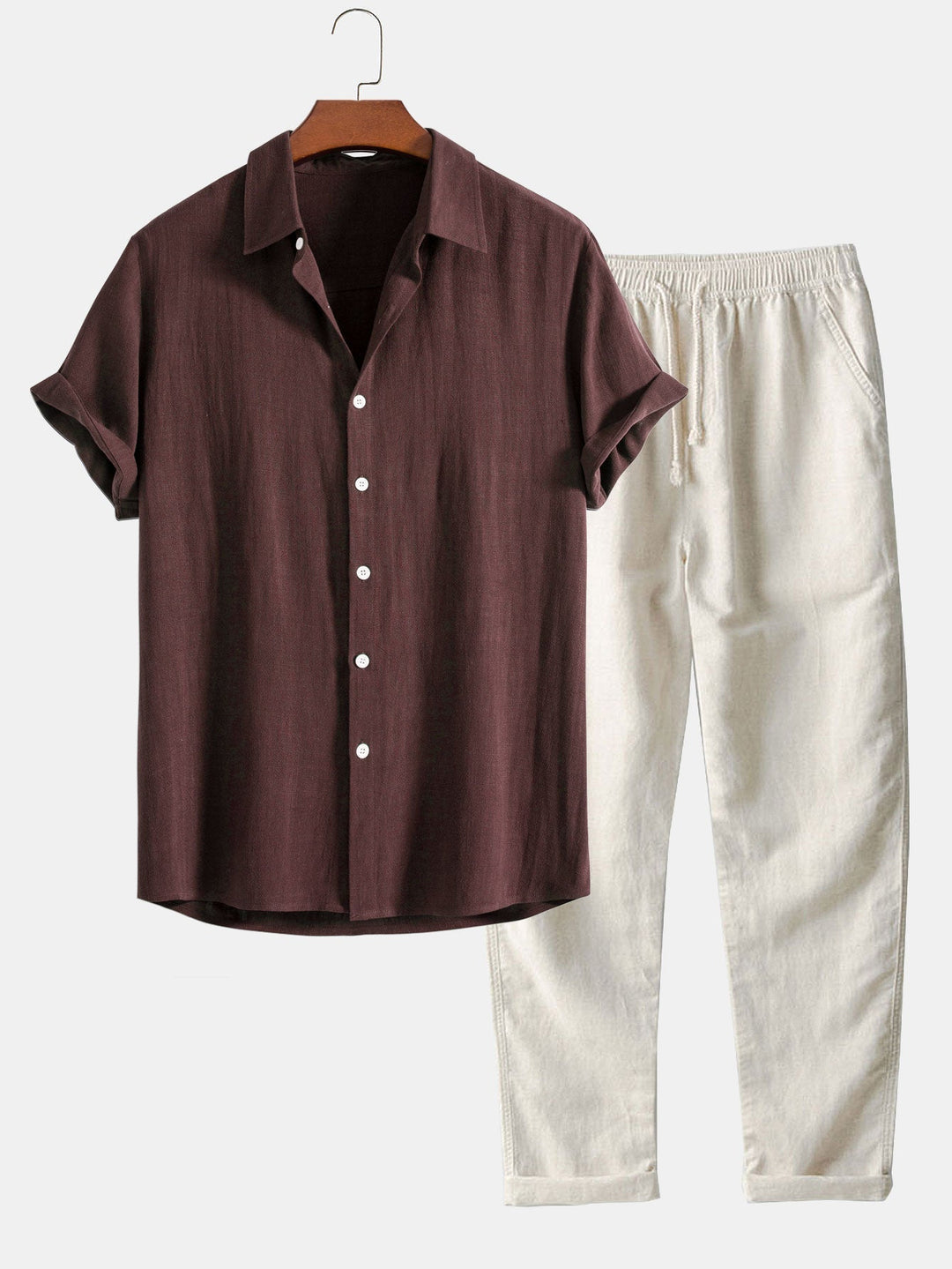 Ethan | Men's Casual Summer Shirt And Trouser Set