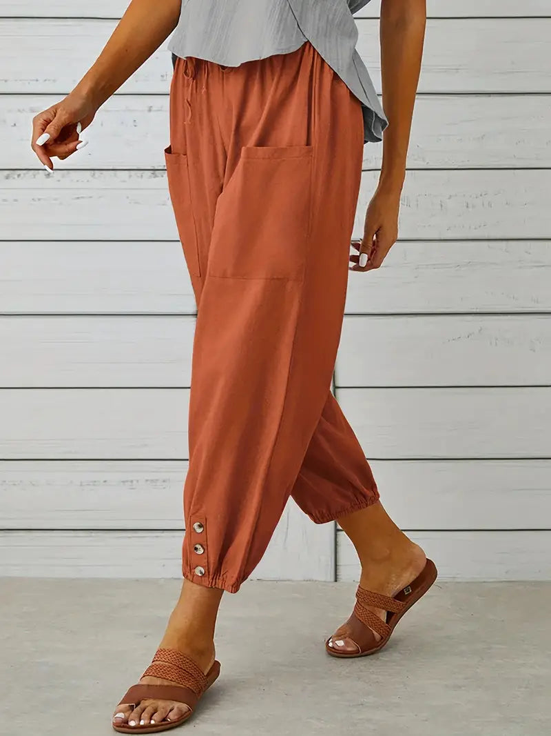 Nora | Women's Loose Fit Drawstring Casual Pants