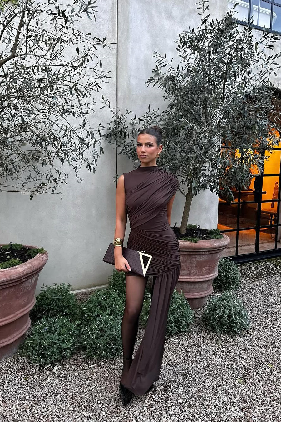 Sophia | Women's Cap Sleeve Wrap Mini Dress
