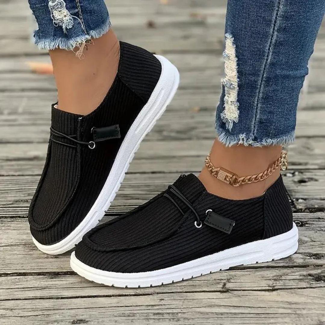 Chloe | Women's Corduroy Slip On Casual Sneakers