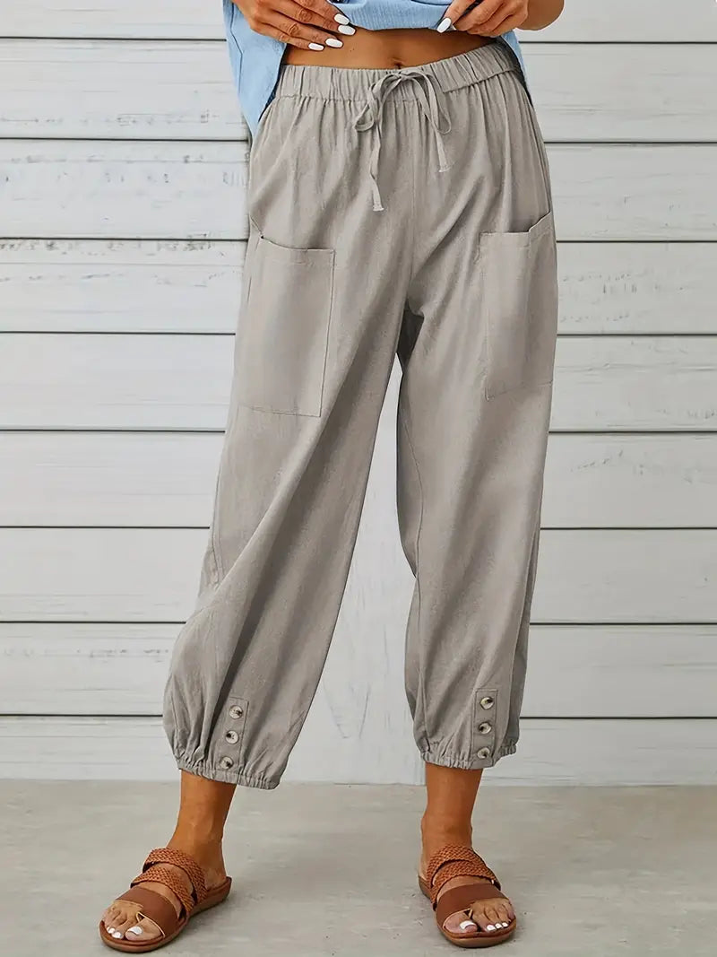 Nora | Women's Loose Fit Drawstring Casual Pants