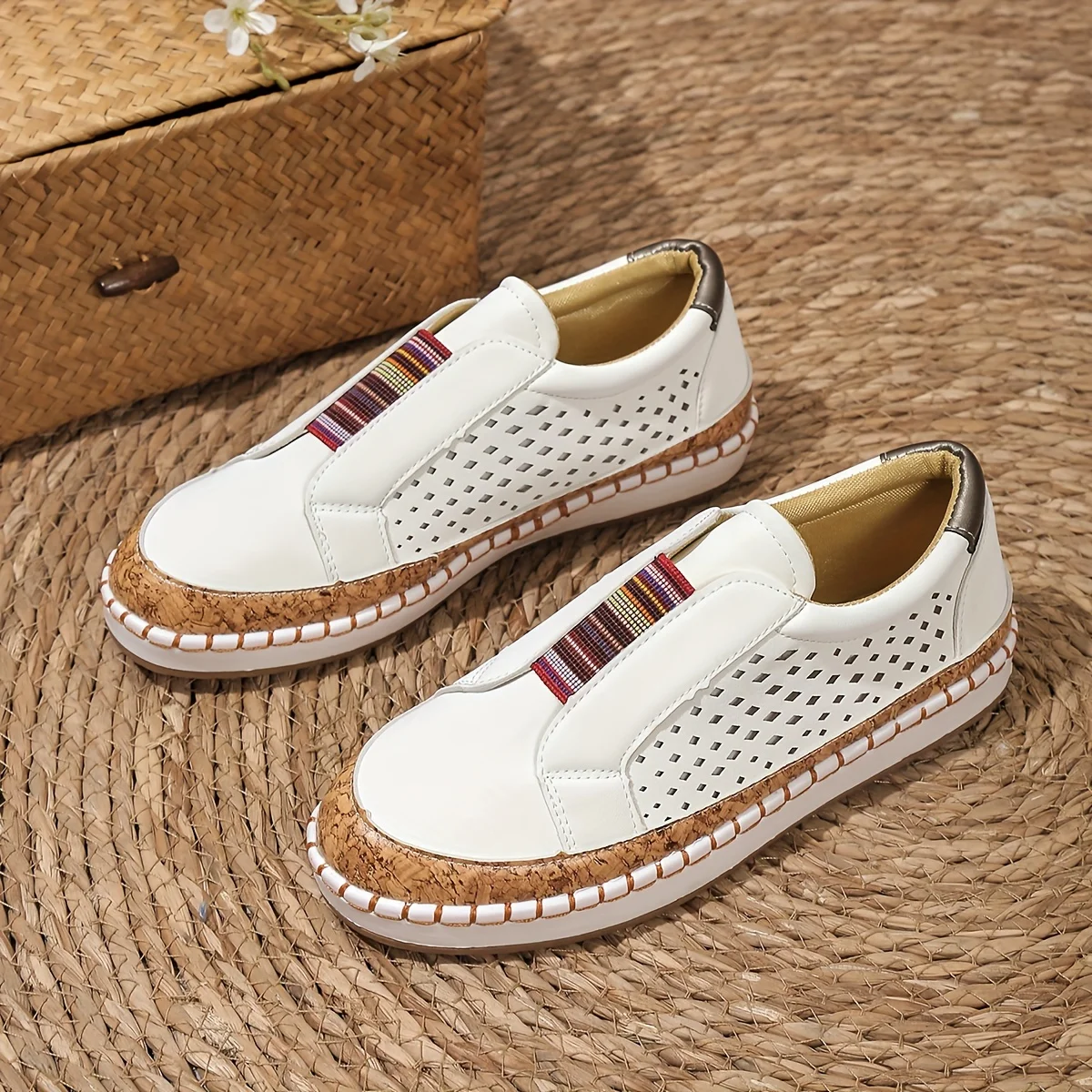 Chloe | Women's Hollow Out Slip On Round Toe Shoes