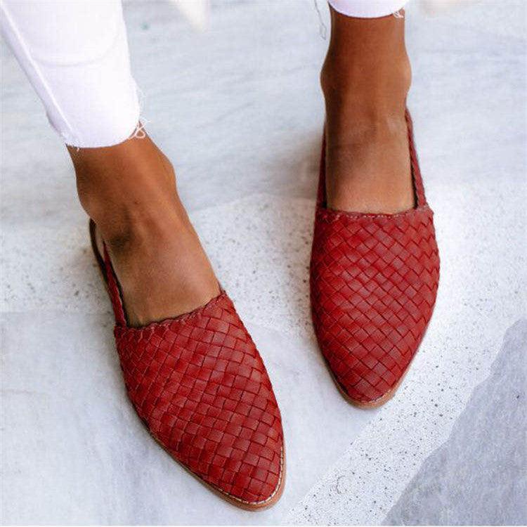 Ivy | Women's Slingback Closed Toe Flat Sandals