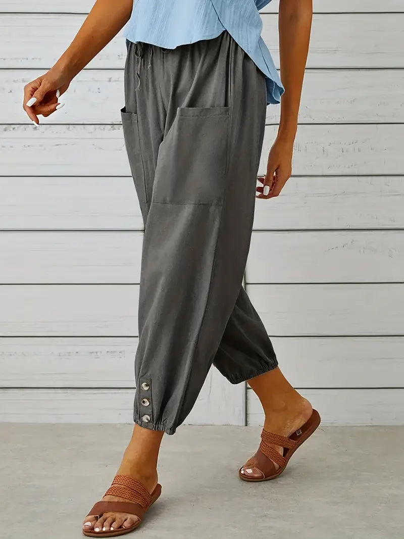 Nora | Women's Loose Fit Drawstring Casual Pants