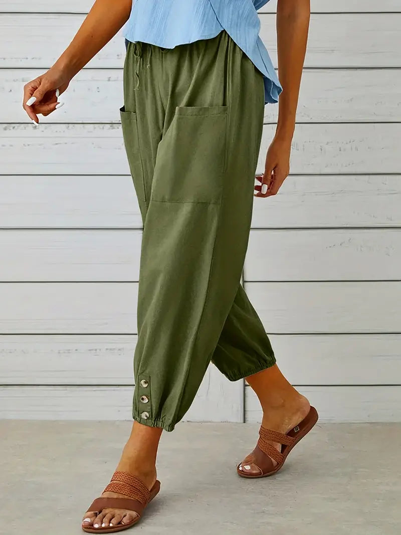 Nora | Women's Loose Fit Drawstring Casual Pants