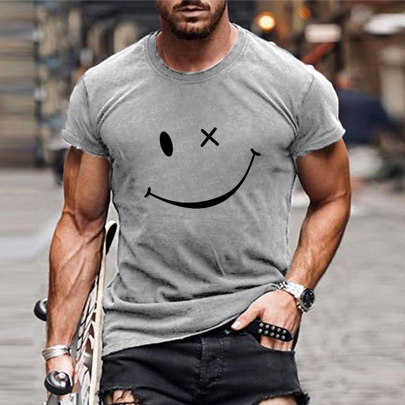 Jaxon | Men's Graphic Smiley Print T-Shirt
