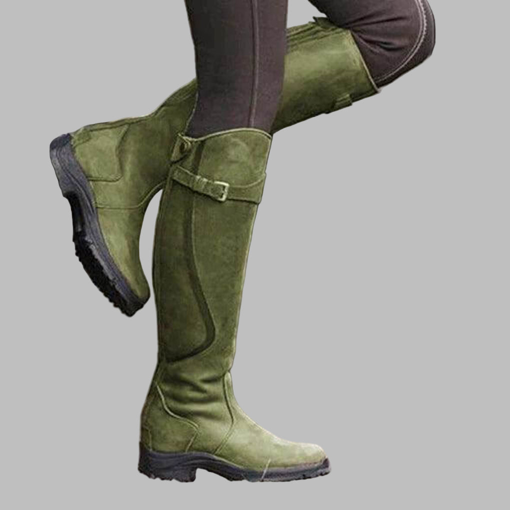 Helena | Women's Rugged Leather Riding Boots