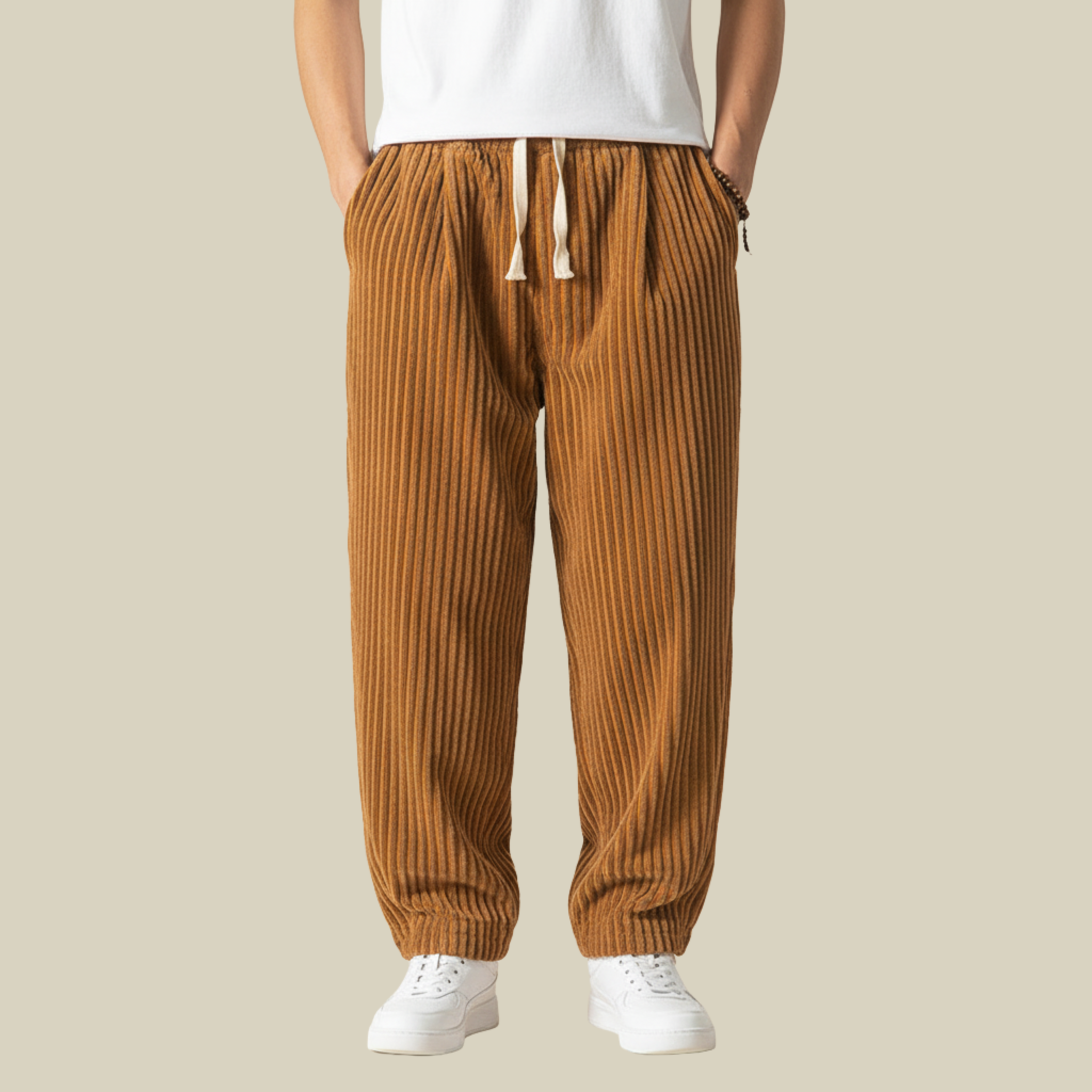 Mason | Men's Relaxed Corduroy Drawstring Trousers