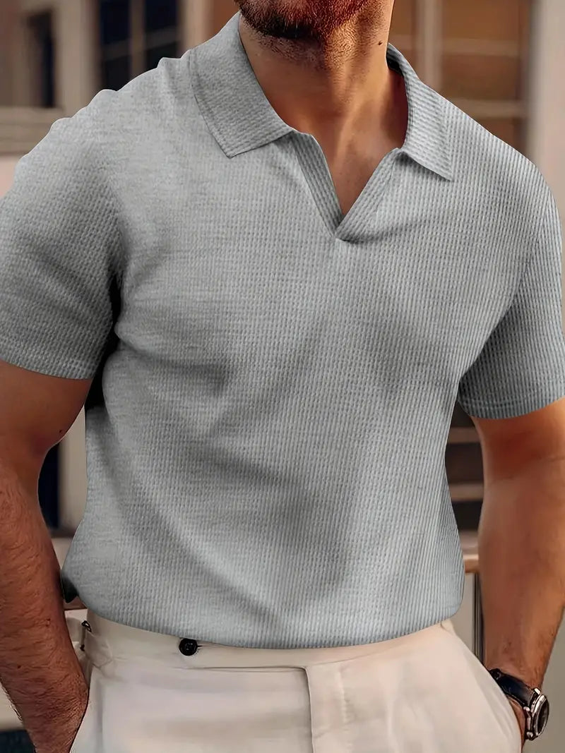 Calvin | Men's Textured Short Sleeve Polo Shirt