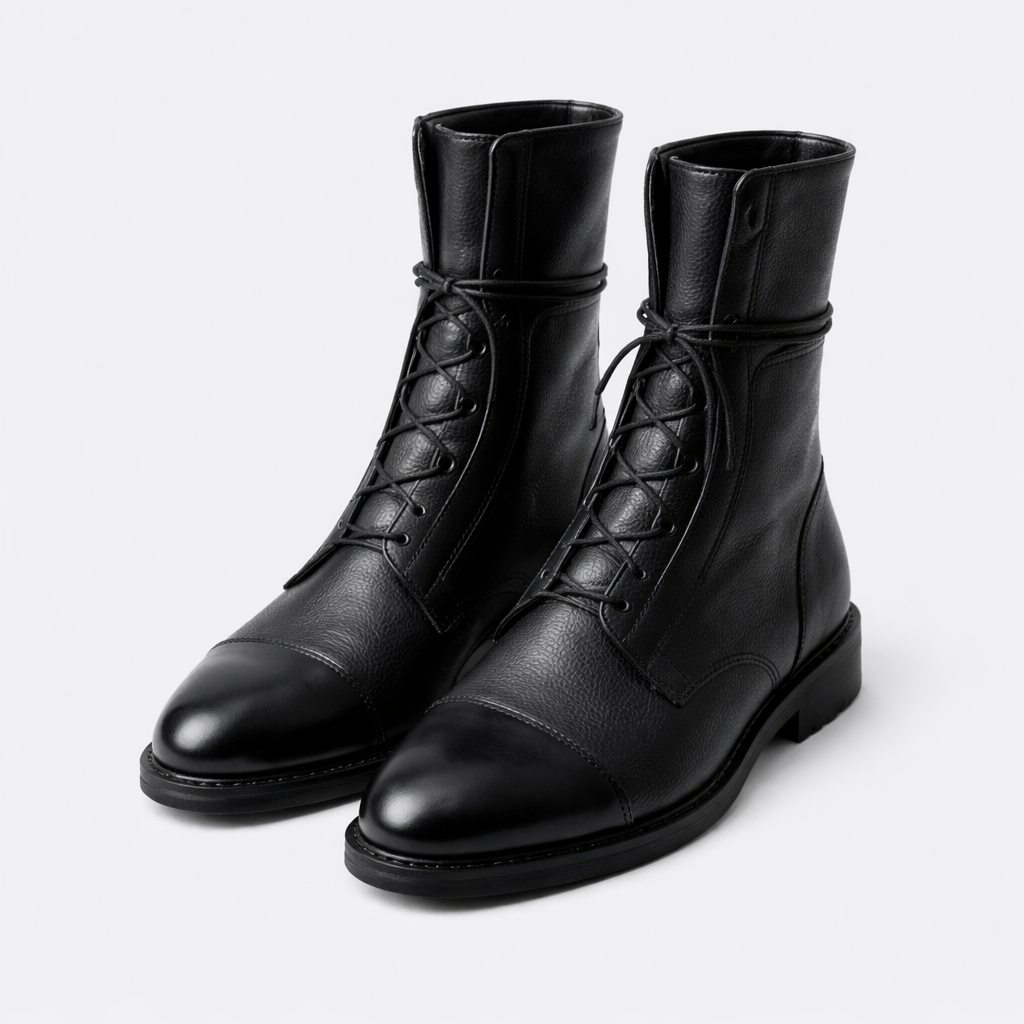 Mila | Women's Leather Lace-Up Ankle Boots