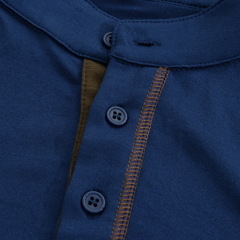 Liam | Men's Slim-Fit Henley T-Shirt