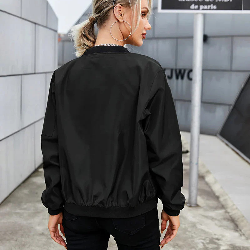 Sophie | Women's Zip-Up Bomber Jacket
