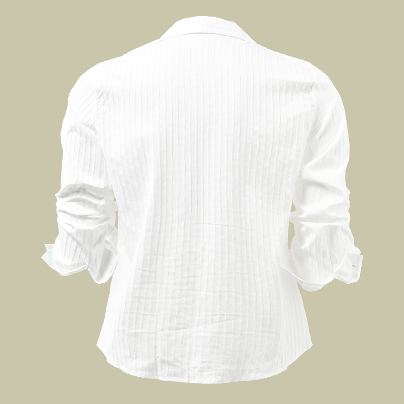 Ethan | Men's Modern Ribbed Slim-Fit Linen Shirt