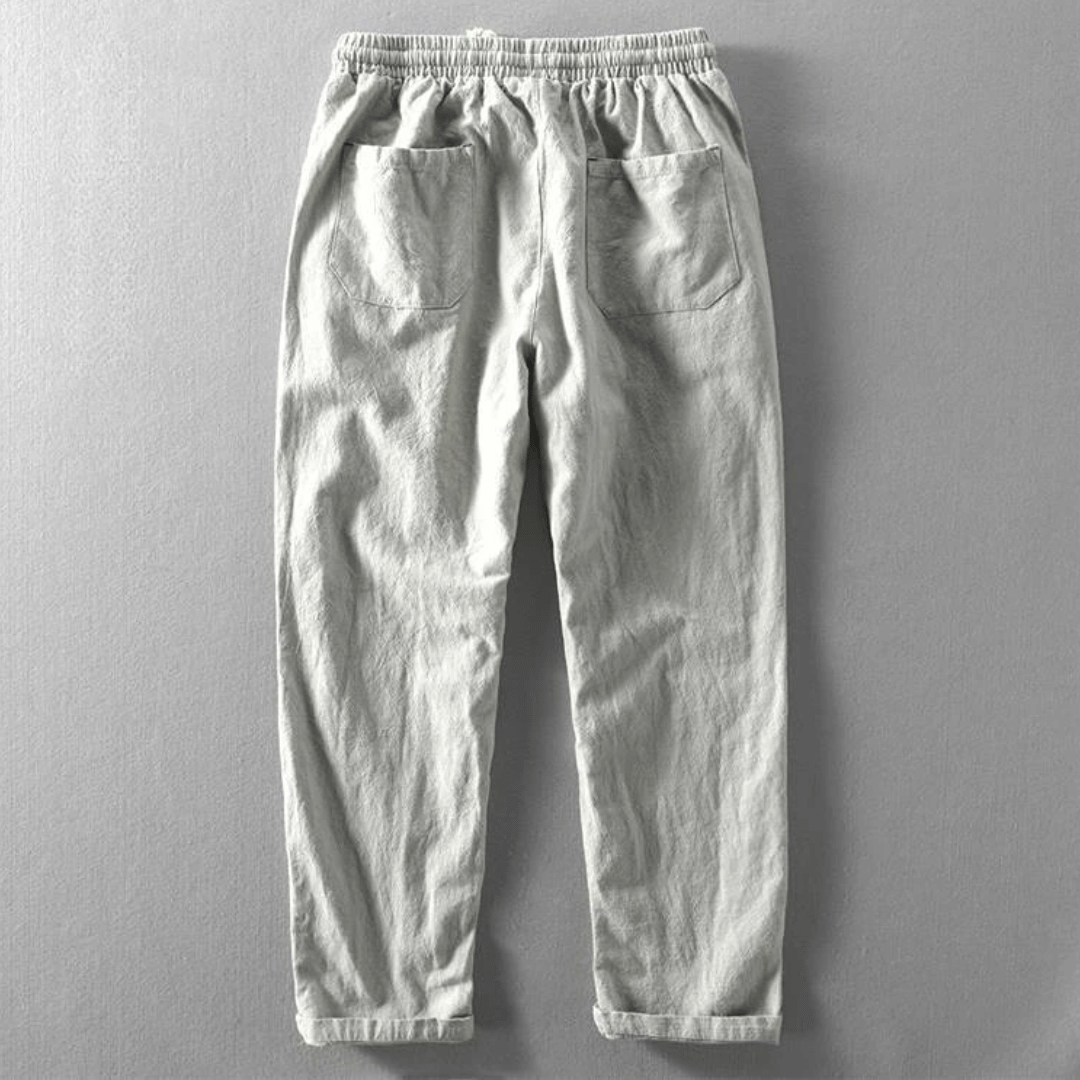 Lucas | Men's Relaxed Drawstring Linen Pants