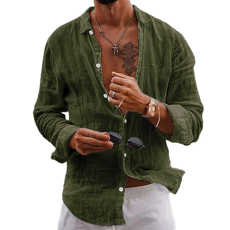 Noah | Men's Button-Up Linen Shirt