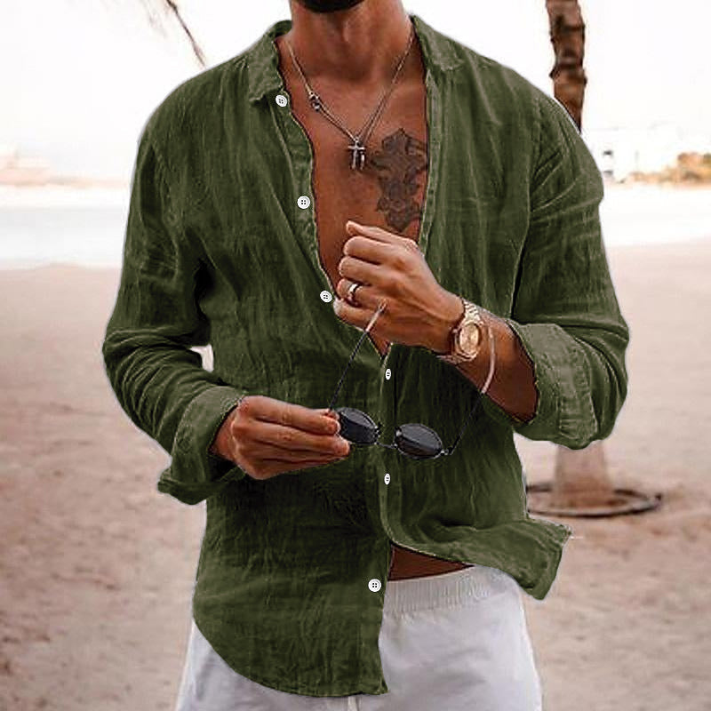 Noah | Men's Button-Up Linen Shirt