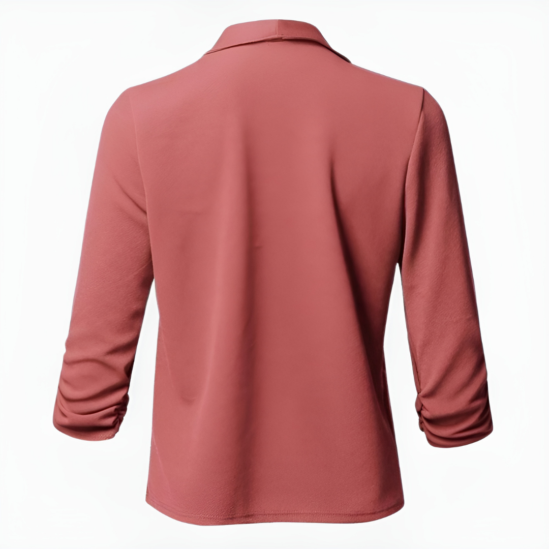 Alina | Women's Draped Open-Front Casual Blazer