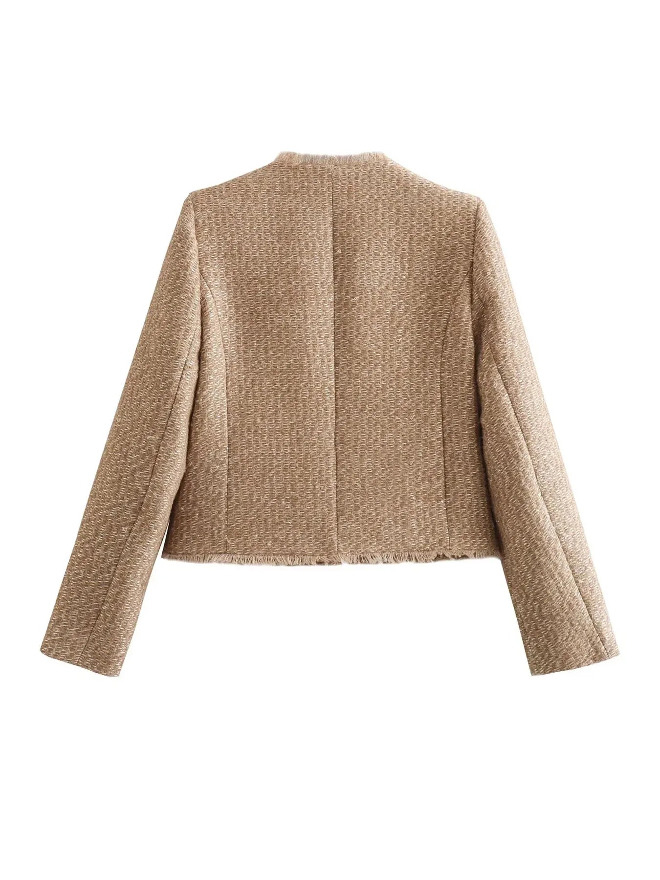 Charlotte | Women's Fringed Tweed Jacket