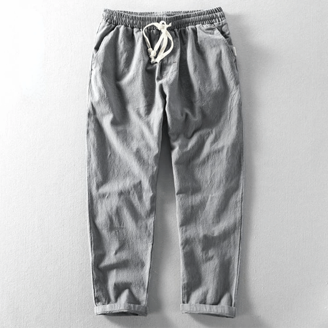 Lucas | Men's Relaxed Drawstring Linen Pants