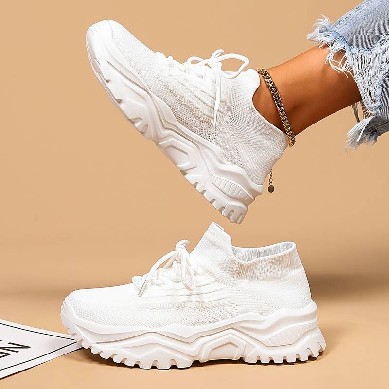 Ava | Women's Lace-Up Thick Sole Sneakers