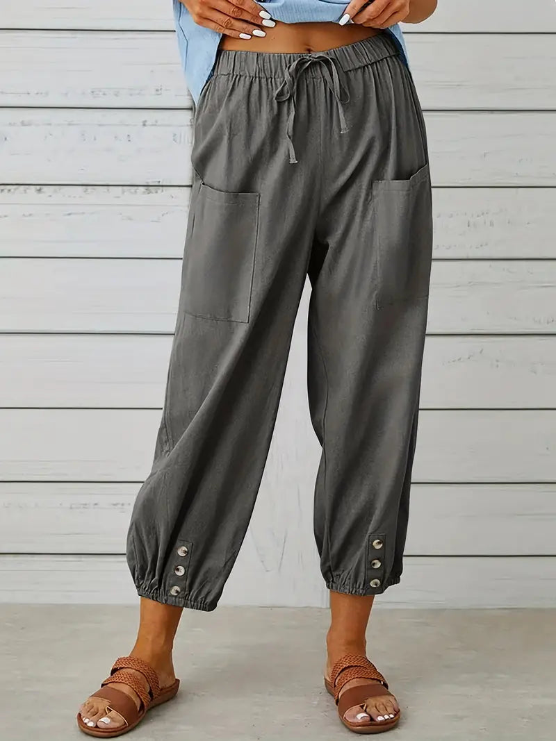 Nora | Women's Loose Fit Drawstring Casual Pants