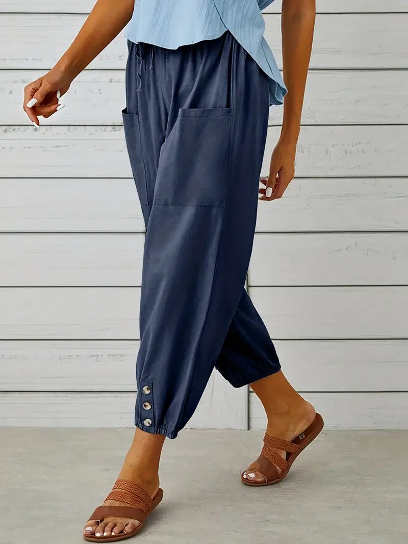 Nora | Women's Loose Fit Drawstring Casual Pants