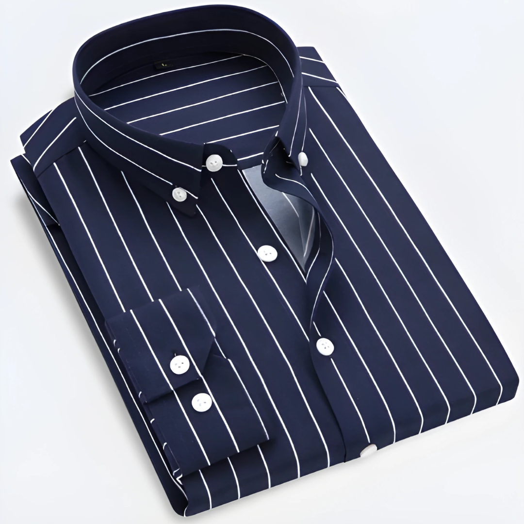 Adrian | Men's Striped Long Sleeve Shirt