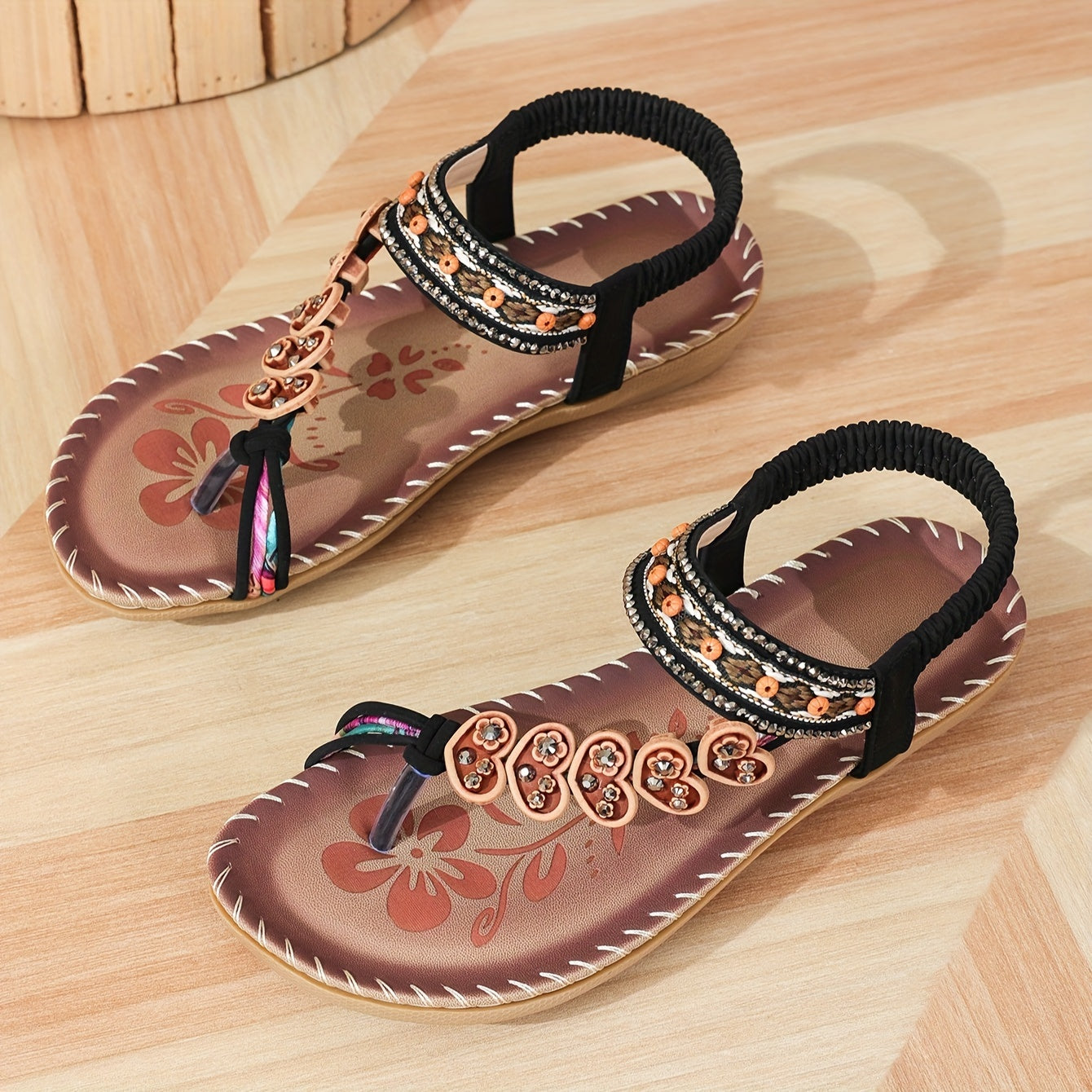 Layla | Women's Beaded Back Strap Sandals