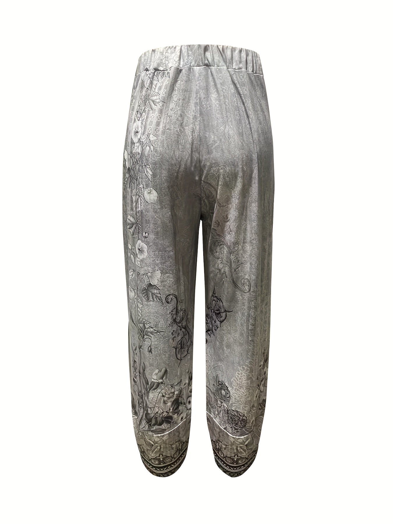 Maya | Women's Boho Floral Wide-Leg Capri Pants