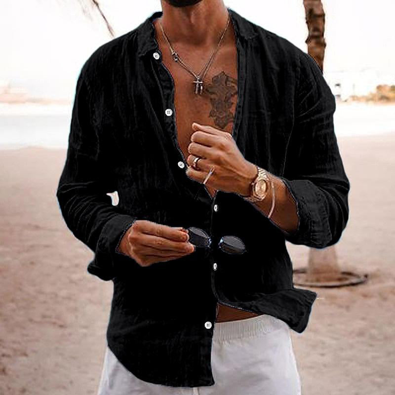 Noah | Men's Button-Up Linen Shirt