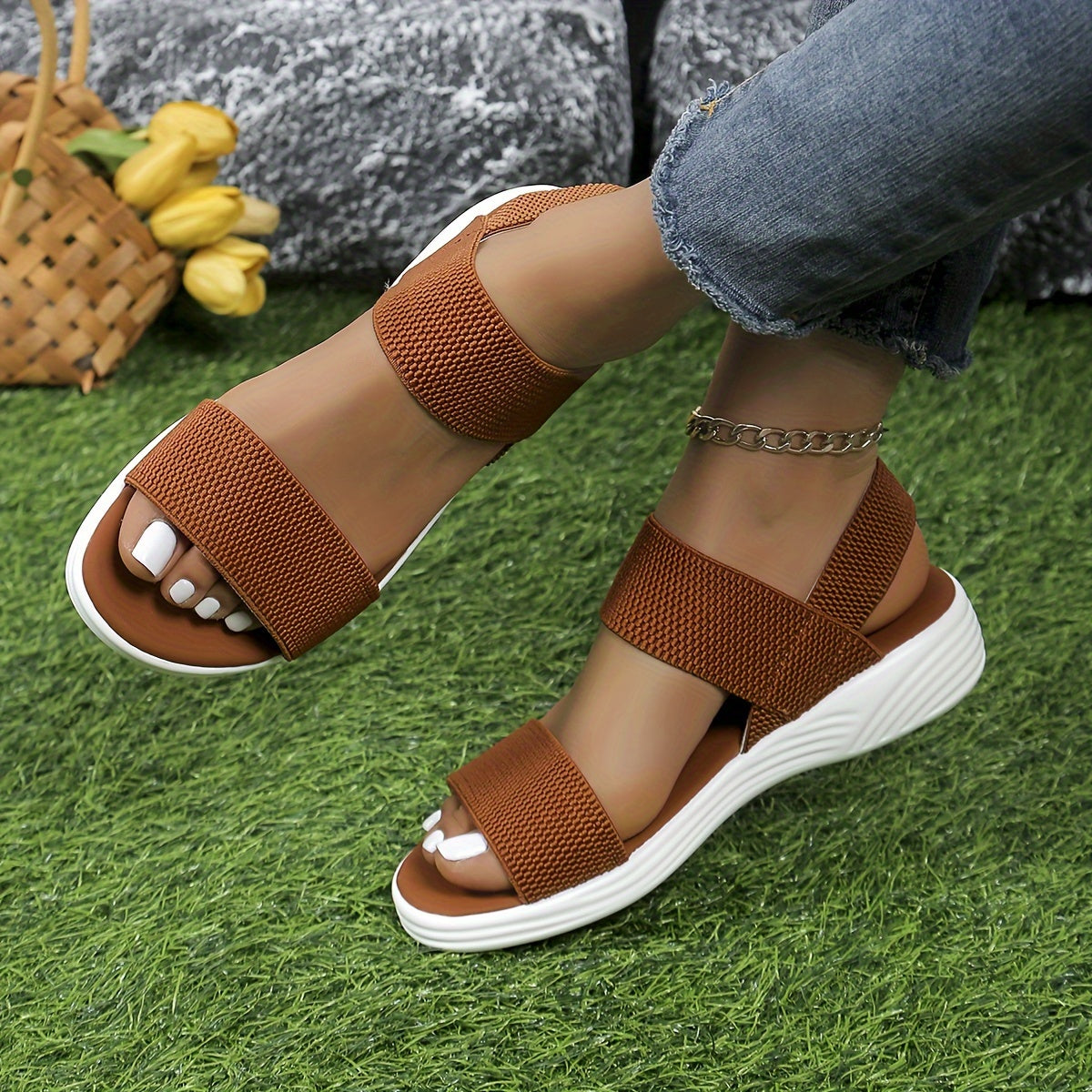 Luna | Women's Adjustable Ankle Strap Sandals