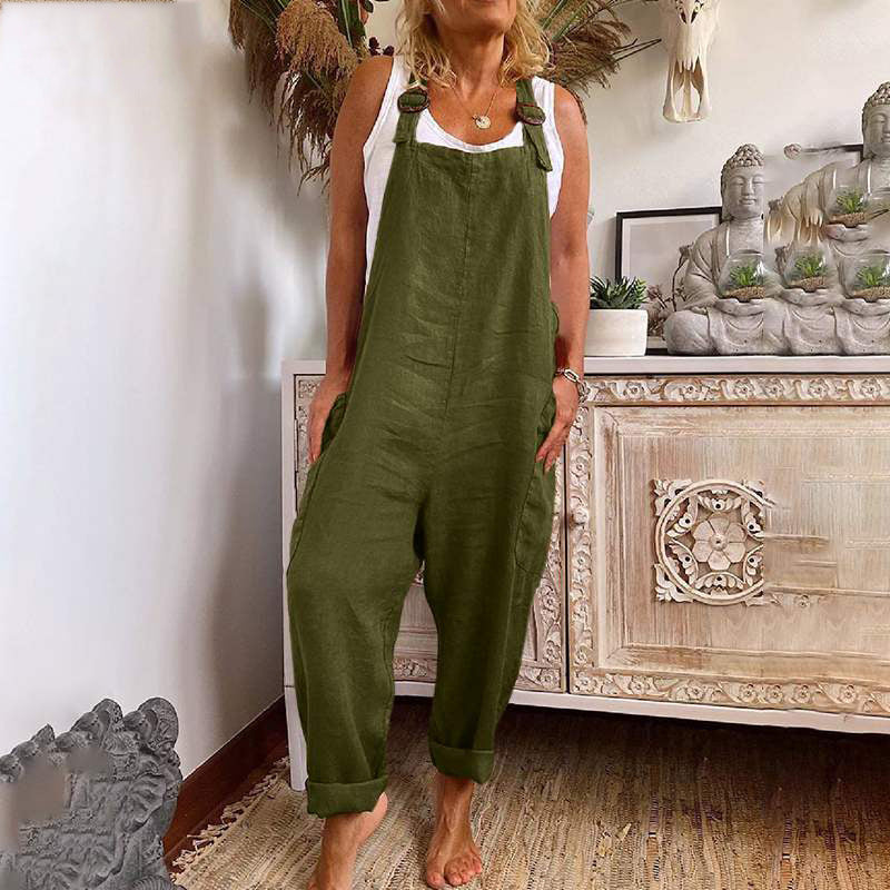 Daisy | Women's Loose Fit Retro Style Jumpsuit