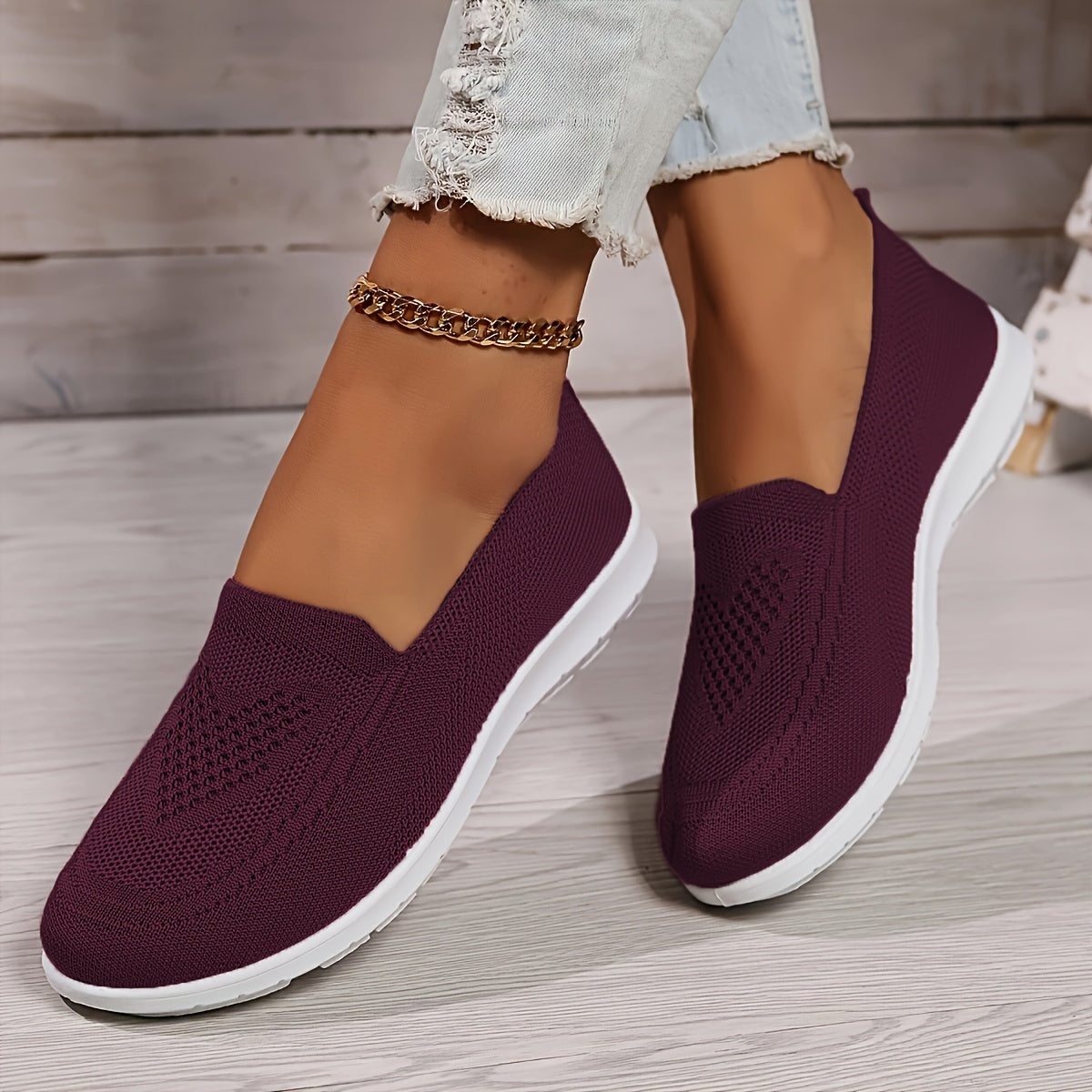 Avery | Women's Knit Slip-On Walking Shoes