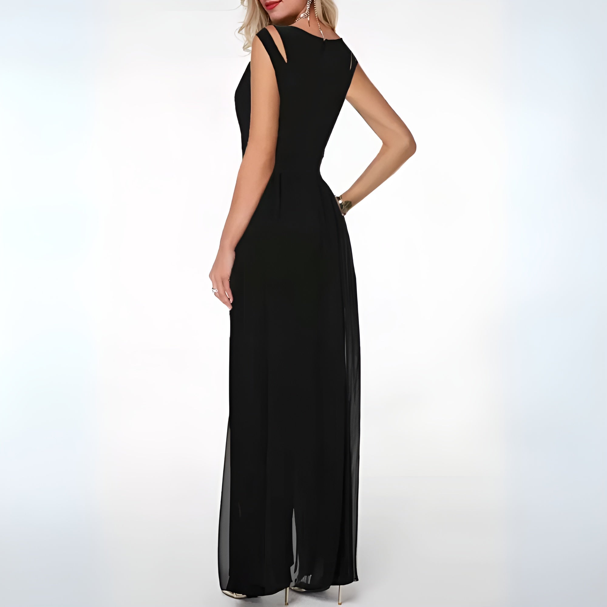 Clara | Women's Sheer Overlay Jumpsuit