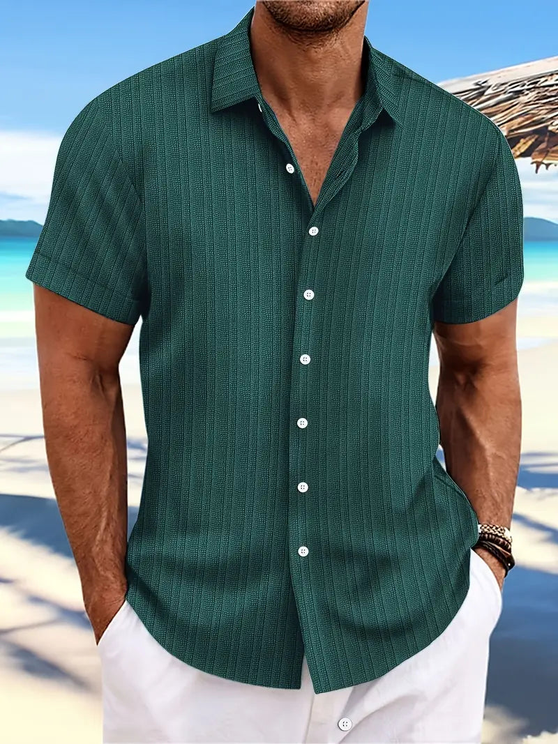 Adrian | Men's Button Down Linen Shirt