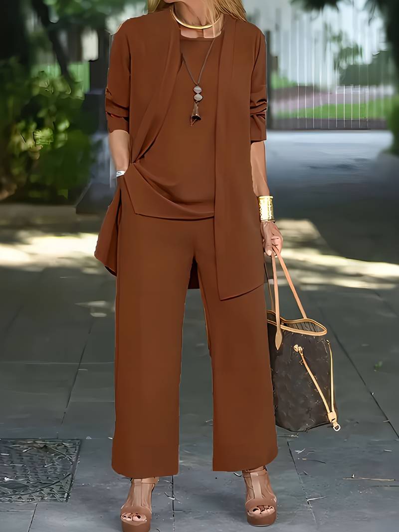 Elara | Women's Elegant Three-Piece Lounge Set