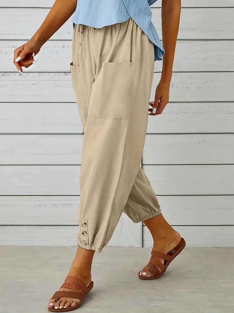 Nora | Women's Loose Fit Drawstring Casual Pants