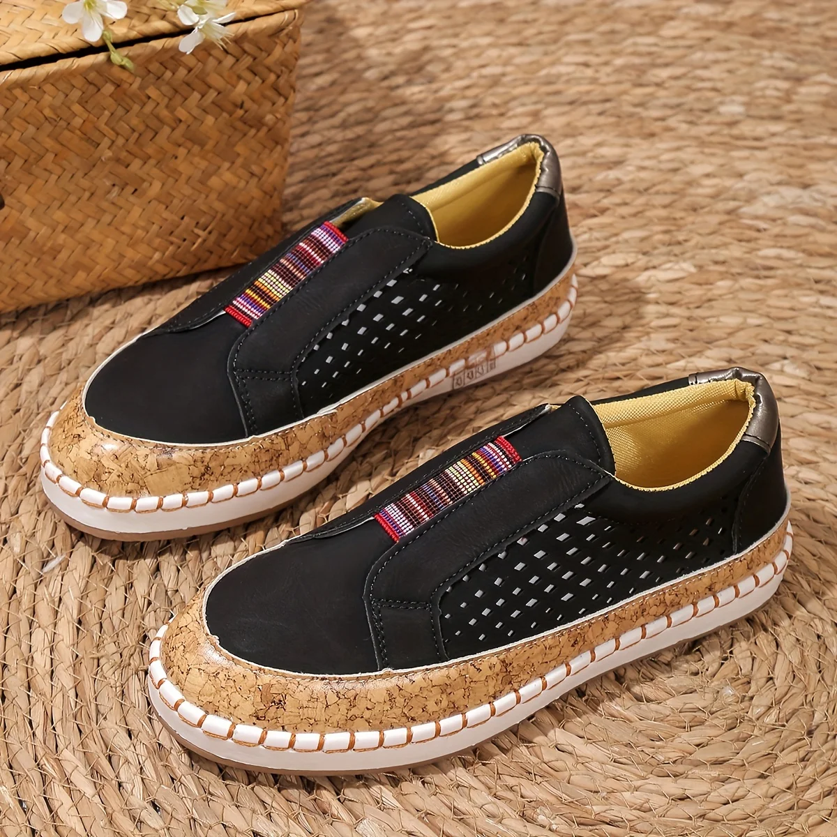Chloe | Women's Hollow Out Slip On Round Toe Shoes