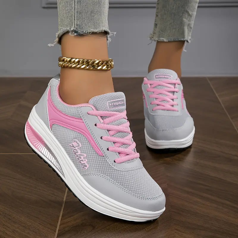 Ariana | Women's Platform Sole Lace Up Sneakers