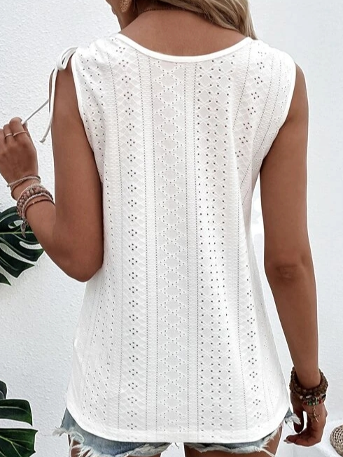 Luna | Women's Sleeveless Button Front Tank Top