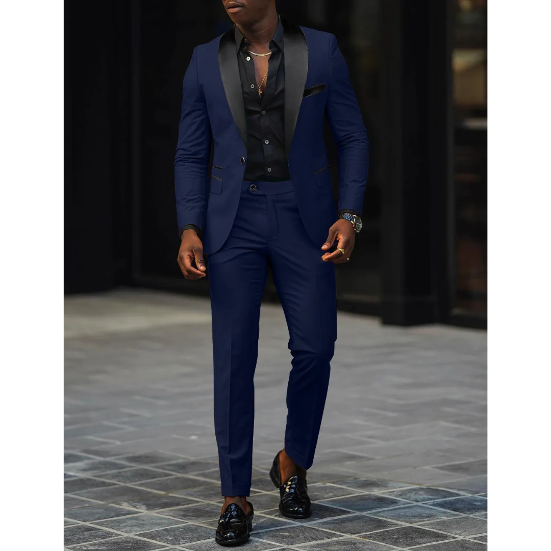 Caleb | Men's Slim-Fit Peaked Lapel Suit Set