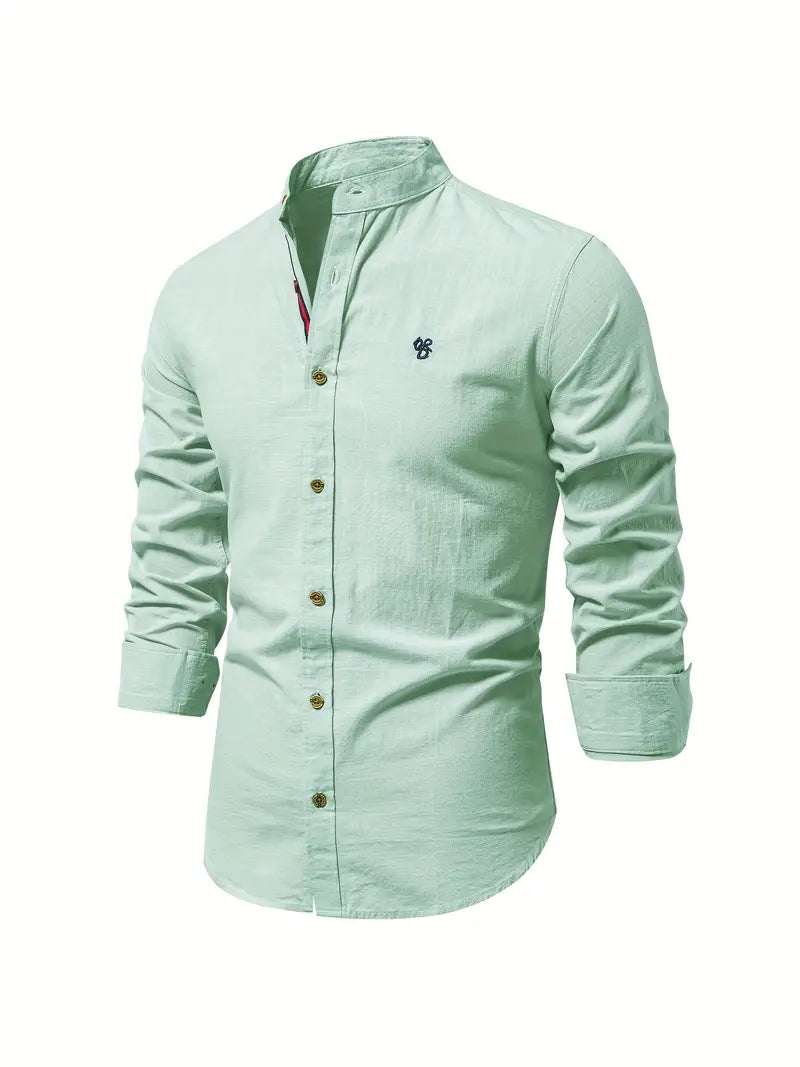 Arjun | Men's Mandarin Collar Shirt