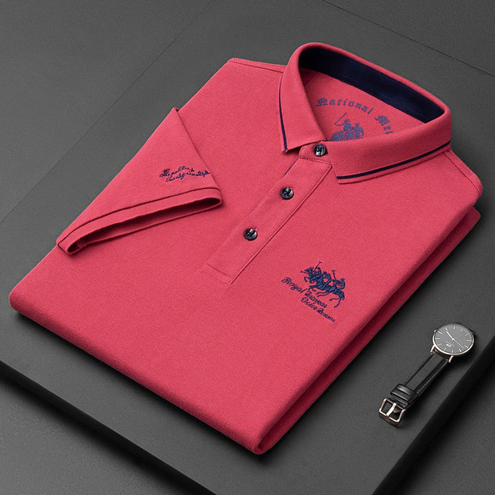 Calvin | Men's Knit Polo With Contrast Collar