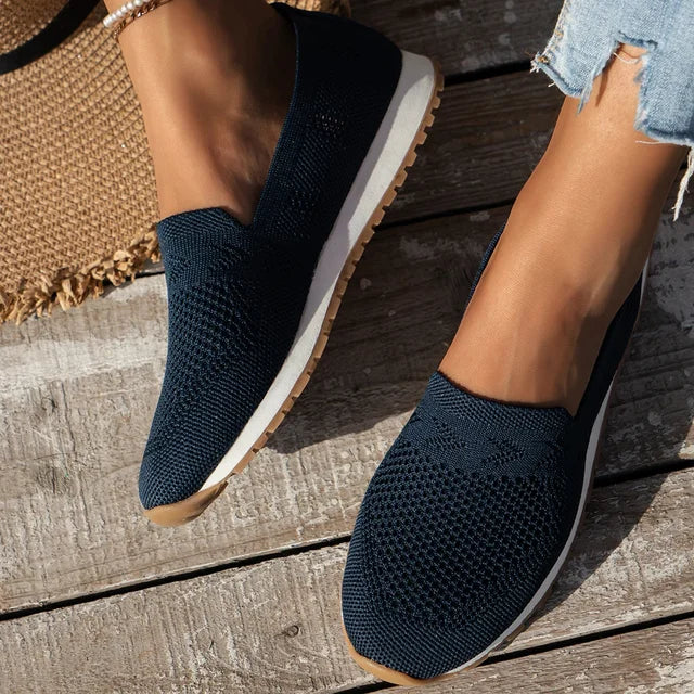 Aria | Women's Breathable Knit Slip-On Loafers