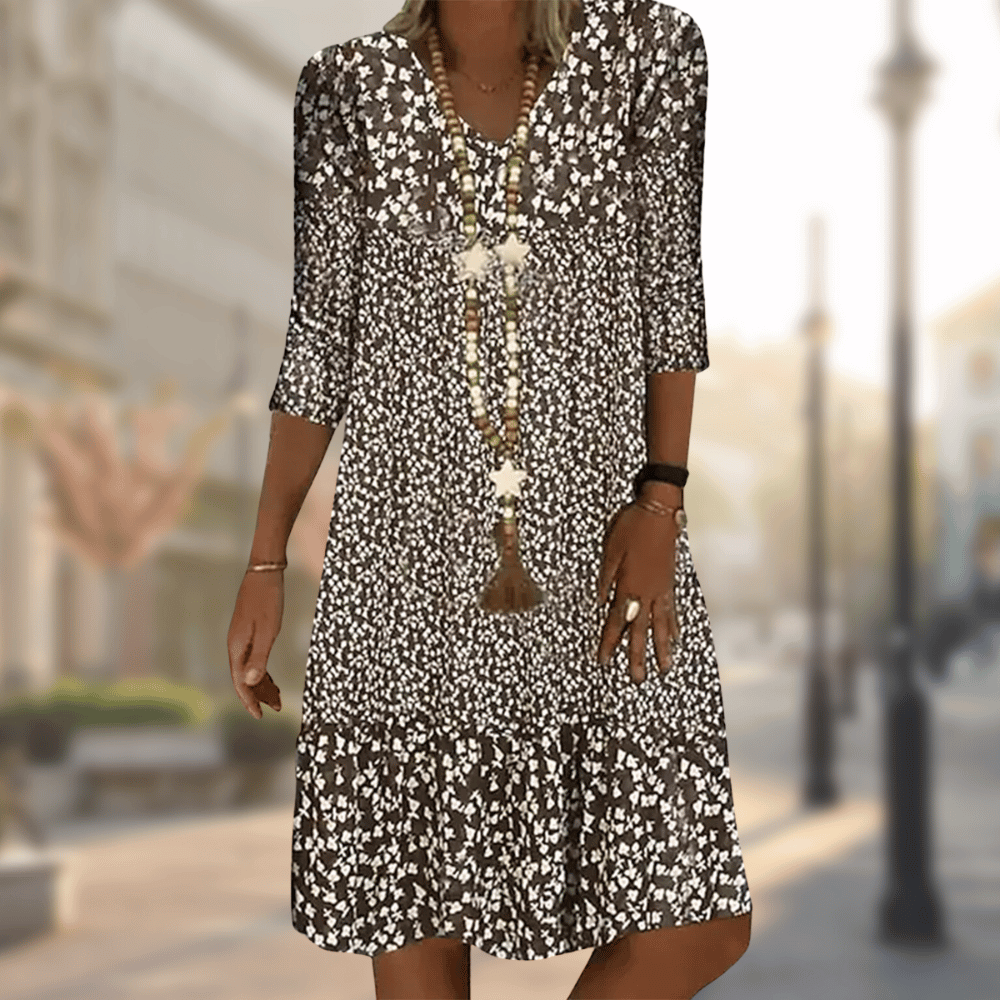 Hannah | Women's Floral Print Tiered Summer Dress